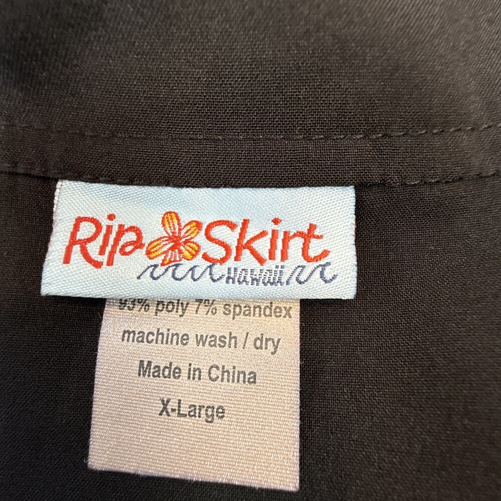 RipSkirt Length 3 Wrap Skirt Solid Black Size XL 16-18 Pockets Classic Minimal - Picture 8 of 8
